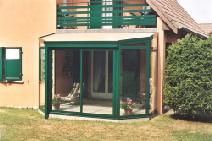 verandas alu coloris vert