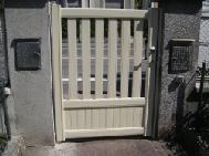 portillon alu coloris beige