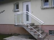 garde corps rampe d'escalier alu coloris blanc